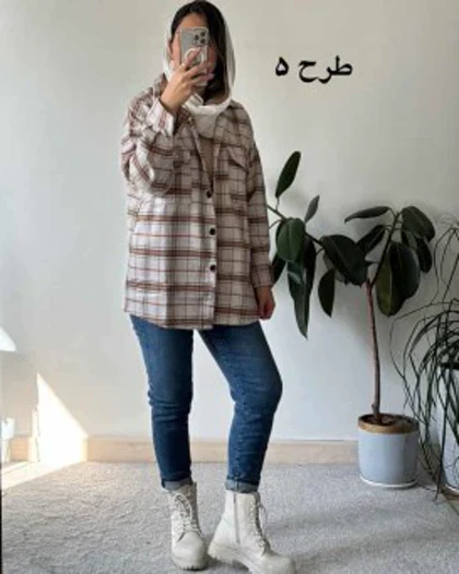شکت چهارخونه پشمی قاصدک