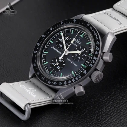 ساعت امگا سواچ طوسی Omega x Swatch Speedmaster MER-M3