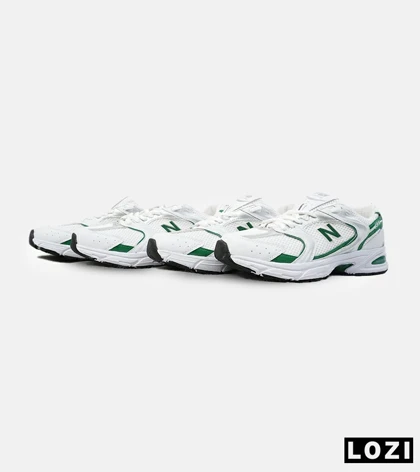 کفش کتانی مردانه و زنانه سفید سبز NEW BALANCE 530