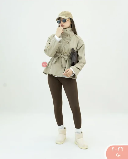 بارانی یقه ایستاده نوا 2032