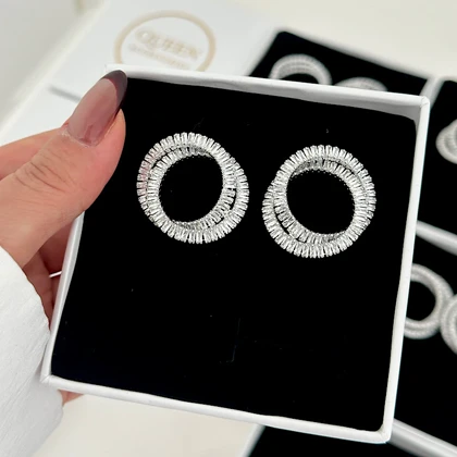 گوشواره زنانه تنیسی گرد کد 858