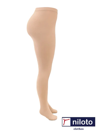 جوراب شلواری مات ضخیم بژ نیلوتو (09005)