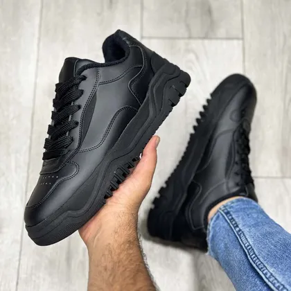 کفش برشکا مردانه مشکی bershka