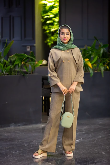 مانتو شلوار اسلپ پالیز