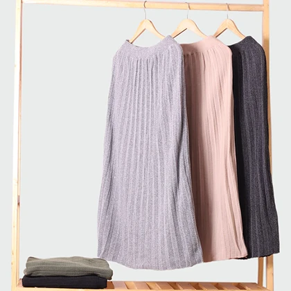 دامن بافت پلیسه مدل s322 کد 1494