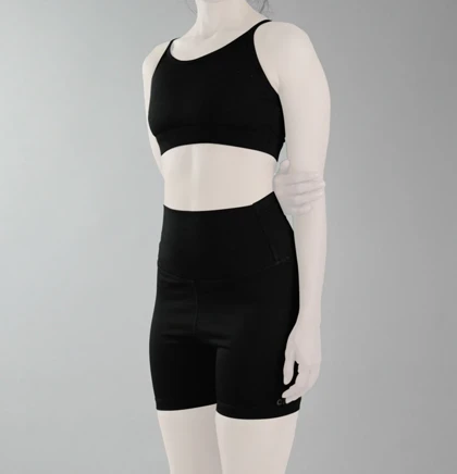 ست نیم‌تنه و کشاله بند ورزشی زنانه الو مدل 4B0153 مشکی