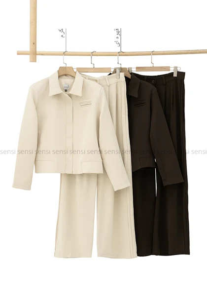 ست کت شلوار بغل مغزی دوزی کد1005704