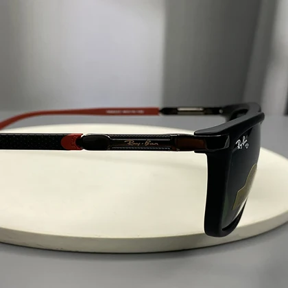 عینک آفتابی ری‌بن با فریم فلزی و لنز شیشه سنگ UV400 Ray-Ban