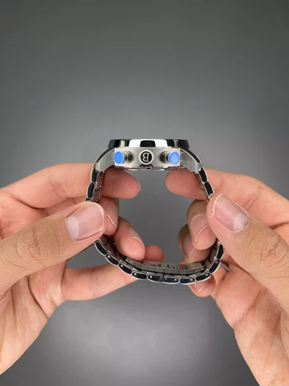 ساعت مچی بولگاری کورنوگراف سیلور اسکلتون صفحه سرمه ای Bvlgari