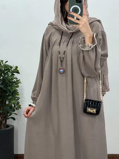 مانتو عبایی بلند رایلی کد 2638