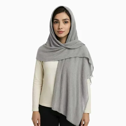 شال پلیسه طرح سنگ شور زنانه - 39251307