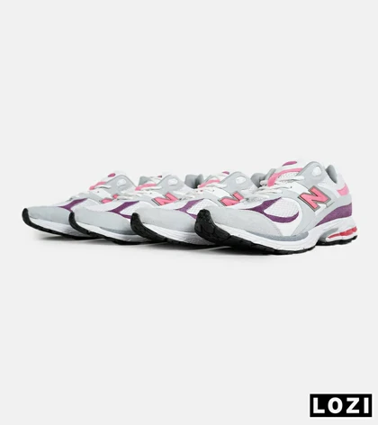 کفش کتانی طوسی سرخابی بنفش NEW BALANCE 2002R