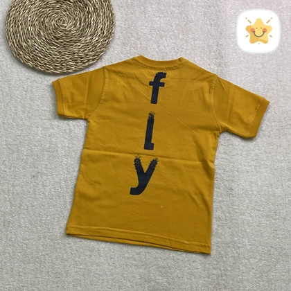 تیشرت پسرانه طرح FLY پنبه 7 تا 14 سال