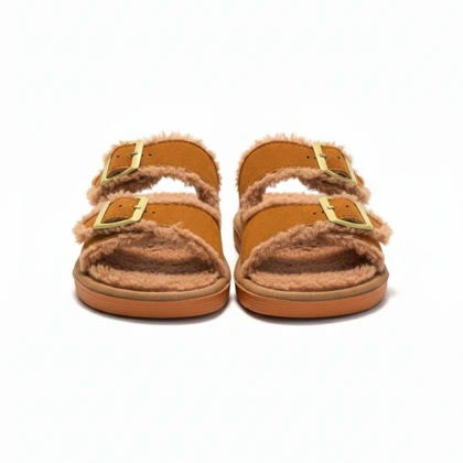 اسلیپر لونا دو سگک عسلی کد 294940