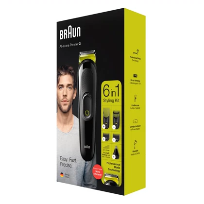 ماشین اصلاح و موزن بینی و گوش براون Braun مدل MGK3221 سری 3