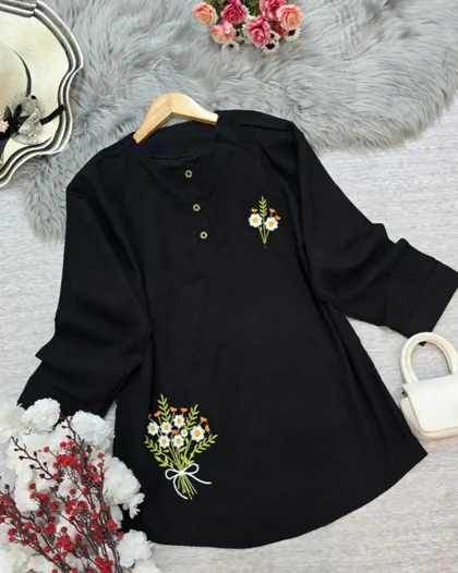 تونیک مانتویی دسته گل
