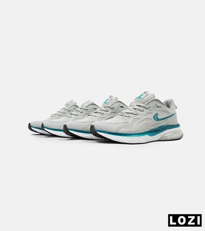 کفش کتانی مردانه طوسی آبی Nike air max pluse