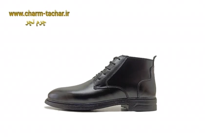 نیم بوت مردانه بندی بغل زیپ‌دار چرم طبیعی