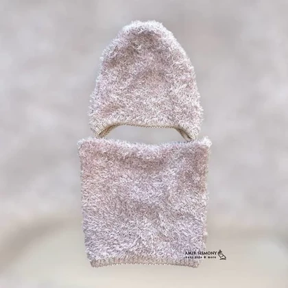 شال و کلاه و دستکش بچگانه طرح خرگوشی اندلس