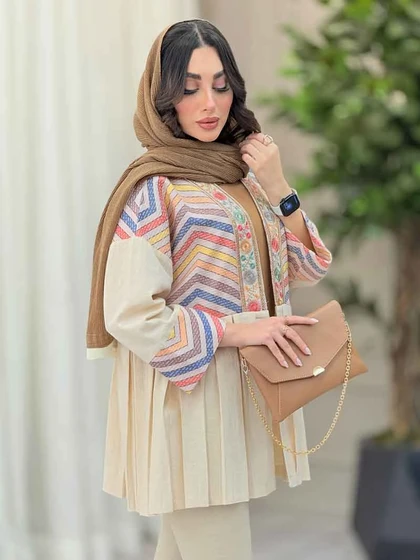 مانتو پیله دار شکوفه