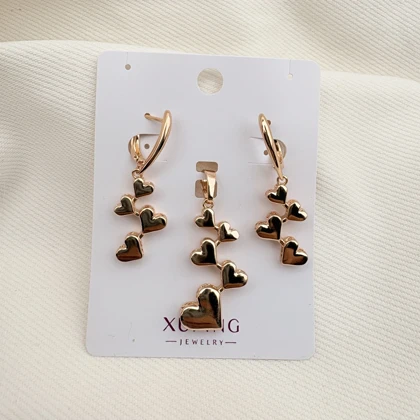 نیم ست قلب های پیاپی ژوپینگ بدون زنجیر