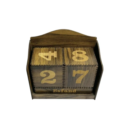 تقویم چوبی مبله مدل رومیزی و دیواری