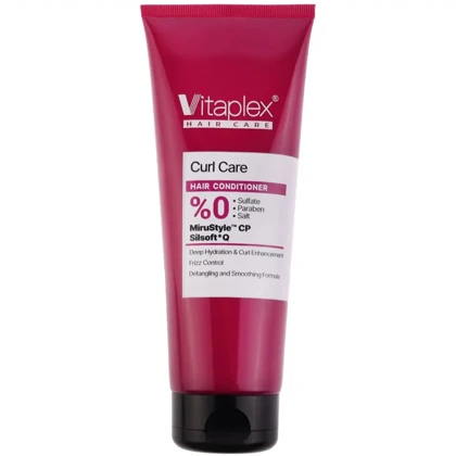 نرم کننده مو ویتاپلکس vitaplex مدل Curl Care مناسب موهای فر 250ml