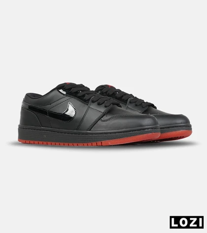 کفش کتانی مردانه و زنانه مشکی قرمز NIKE jordan 1 مدل 8776