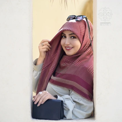 روسری نخ ژاکارد رونا پیچی