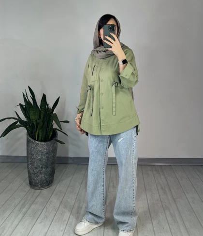 مانتو کتان پارمیس