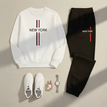 ست مردانه دورس و شلوار new york-چند رنگ