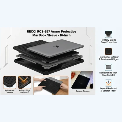 کیف مک بوک 15.4 اینچ و 16 اینچ رسی RCS-S27