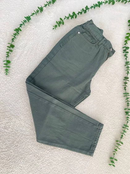 شلوار کتان مام فیت