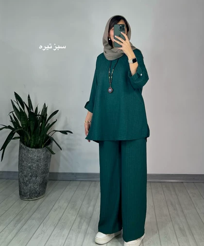 ست مانتو و شلوار پارنا 3