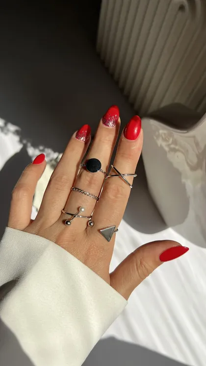 انگشترپکی مثلث و مروارید ring pack