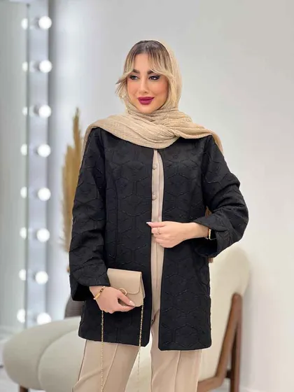 مانتو ژاکارد آستین لاله