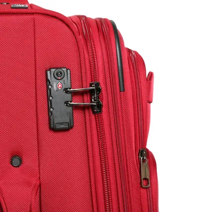 مجموعه سه عددی چمدان پیر کاردین مدل P9090-3 رنگ قرمز به همراه کاور پیرکاردین
