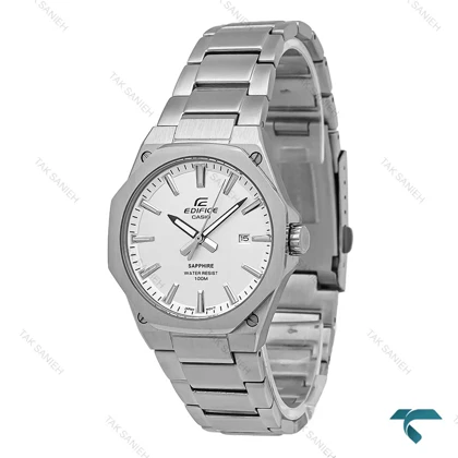 ساعت کاسیو EFR-S108 ادیفایس مردانه سیلور صفحه سفید Ediffice-7264-G