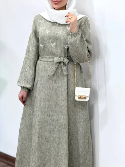 پیراهن مانتویی گلدوزی آیسو مه دخت