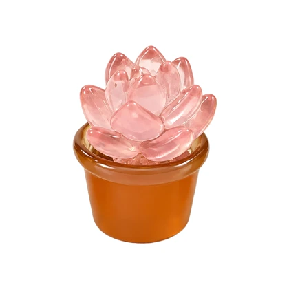 مجسمه شب تاب مدل گل کاکتوس