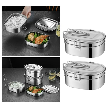 ظرف غذا داخل استیل سایز متوسط