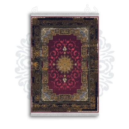 *جدید* فرشینه از جنس پارچه شانل مخمل ترک طرح فانتزی برند دفه کد 657