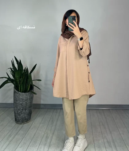 مانتو دکمه دار یکتا 2