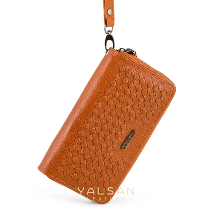 کیف پول زنانه چرم یلسان مدل غزال کد 051-BF