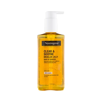 ژل میسلار پاک‌کننده صورت نوتروژینا Clear & Soothe حاوی زردچوبه 200 میلی‌لیتر