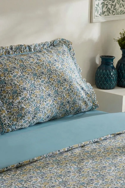 سرویس روتختی دو نفره Karaca Home مدل Minay پنبه - آبی