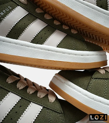 کفش کتانی زنانه و مردانه سبز کرم ADIDAS Campus مدل 4685
