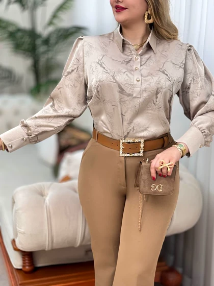 شومیز ساتن منیژه 2831