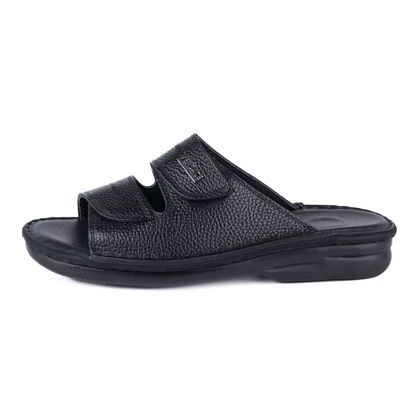 صندل چرم مردانه مدل چسبی