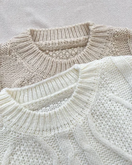 پلیور بافت سرشانه توری گرماژ بالا کد 5225